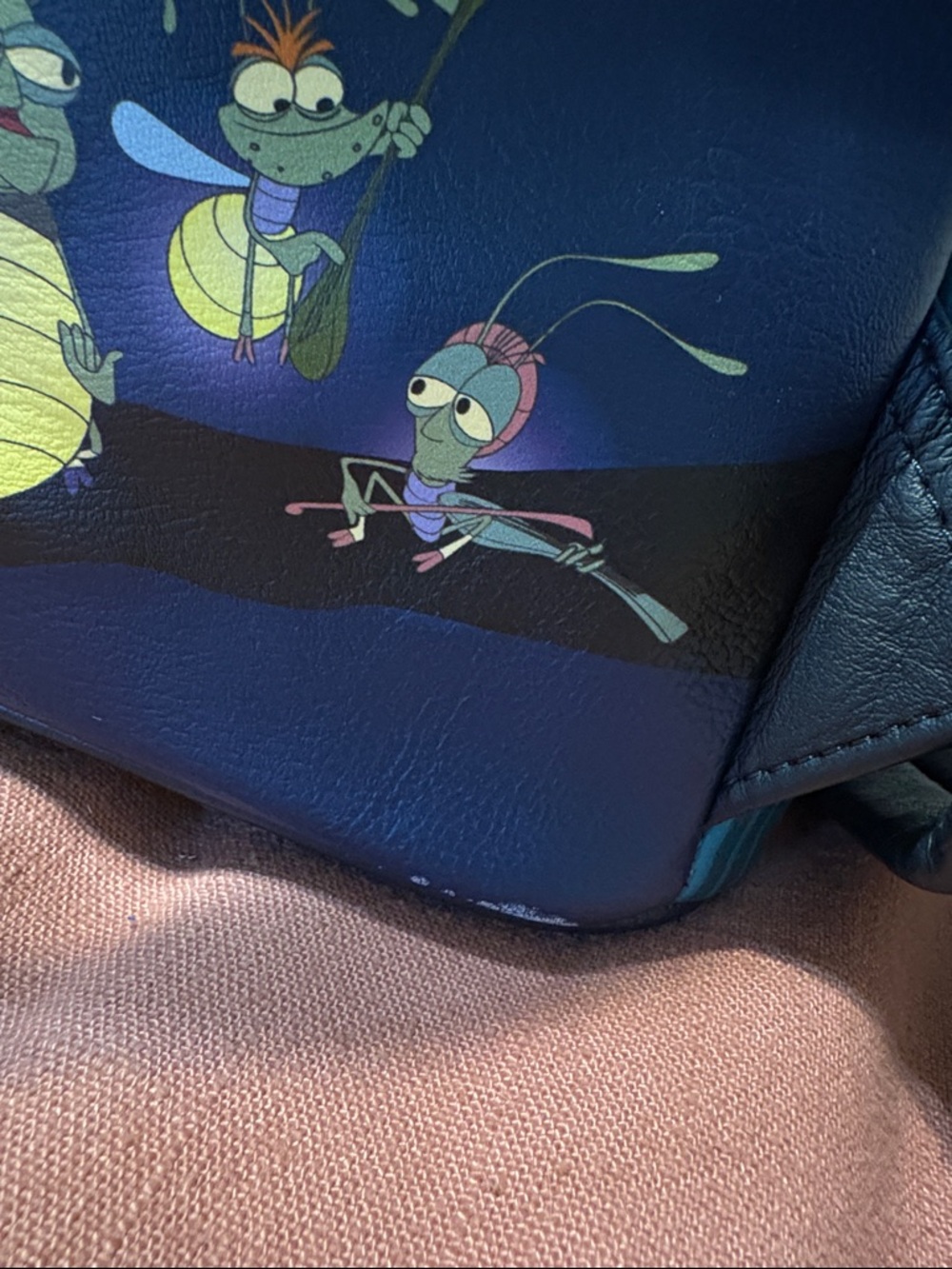 Disney Loungefly Blue & Louis Princess and the Frog Mini Backpack - Picture 5 of 7